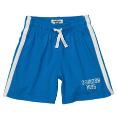 Pantaloneta azul con rayas laterales