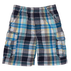 Pantaloneta a cuadros negra
