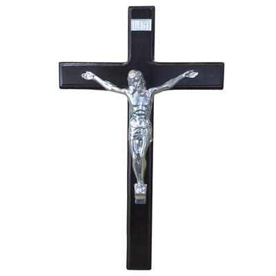 Wooden cross with crucifix - Medium