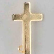 Gold Cross Pin Small