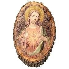 Roman JS Religious Gifts - 12.25&quot; Sacred Heart Wood Plaque