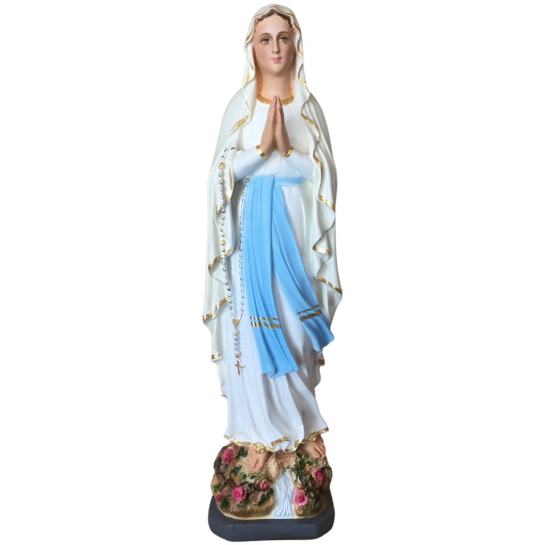 Our Lady Of Lourdes Indoor Hand Painted