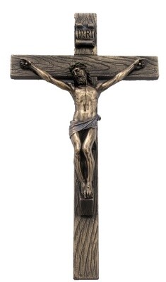 Wall Hanging Crucifix - Bronze