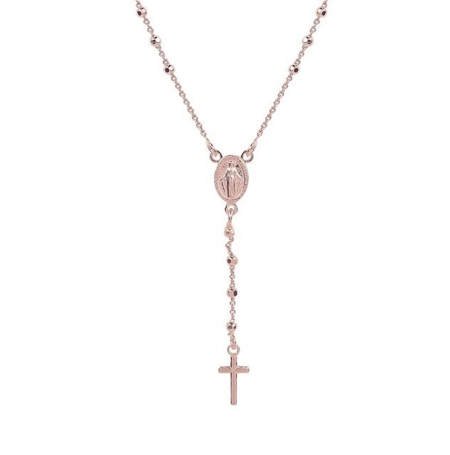 Sara Long Traditional Rosary Necklace