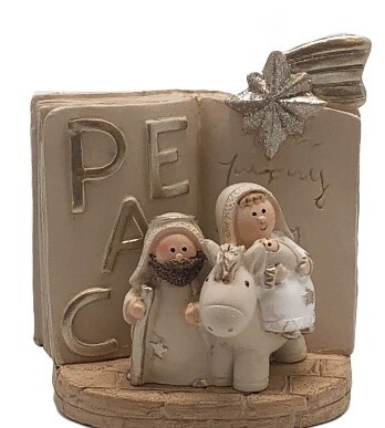 Mini Holy Family Nativity White