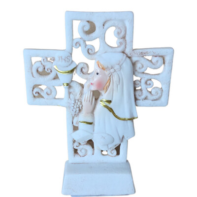 Girl Cross Communion stone