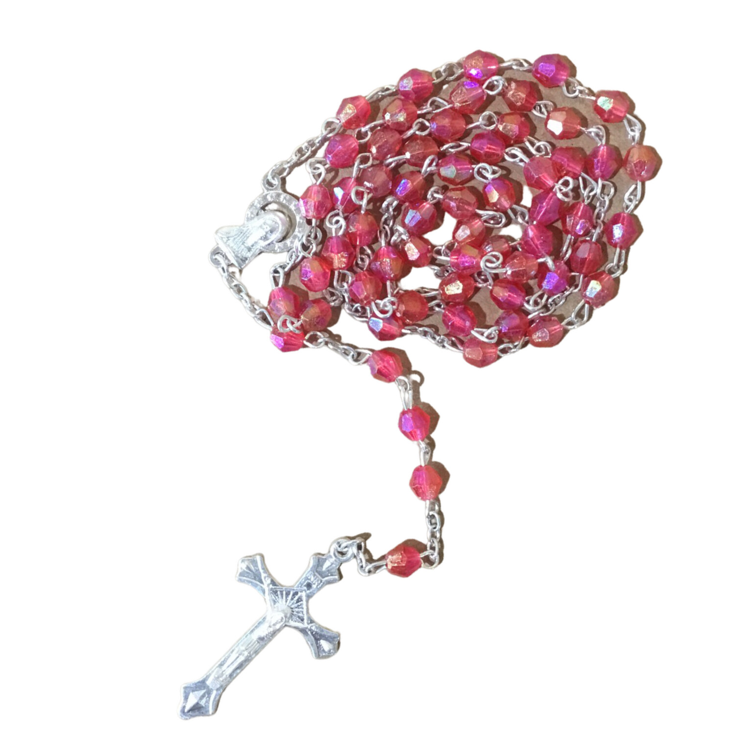 Rosary Plastic Bead, Colour: Red