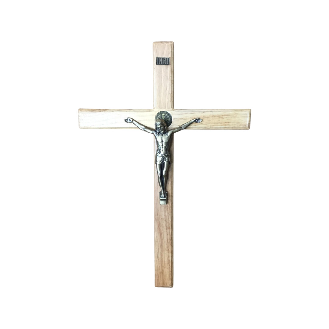 Wooden crucifix light Brown