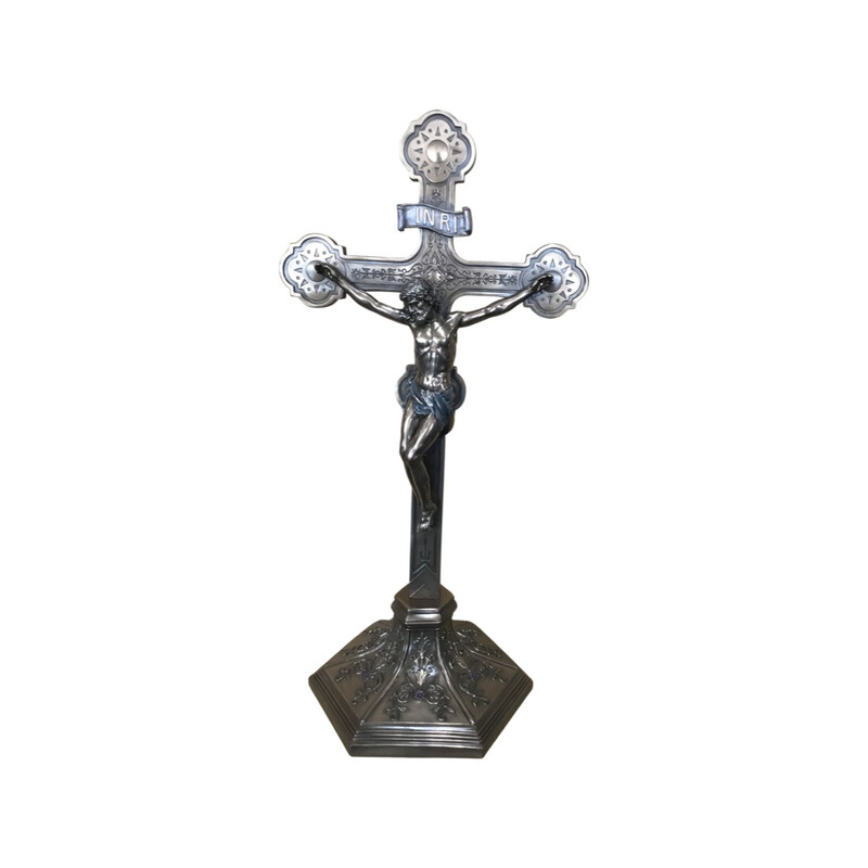 Crucifix on Stand 57cm - Bronze