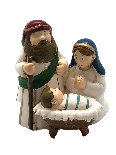 HOLY FAMILY NATIVITY  SIZE: 90 X 80MM