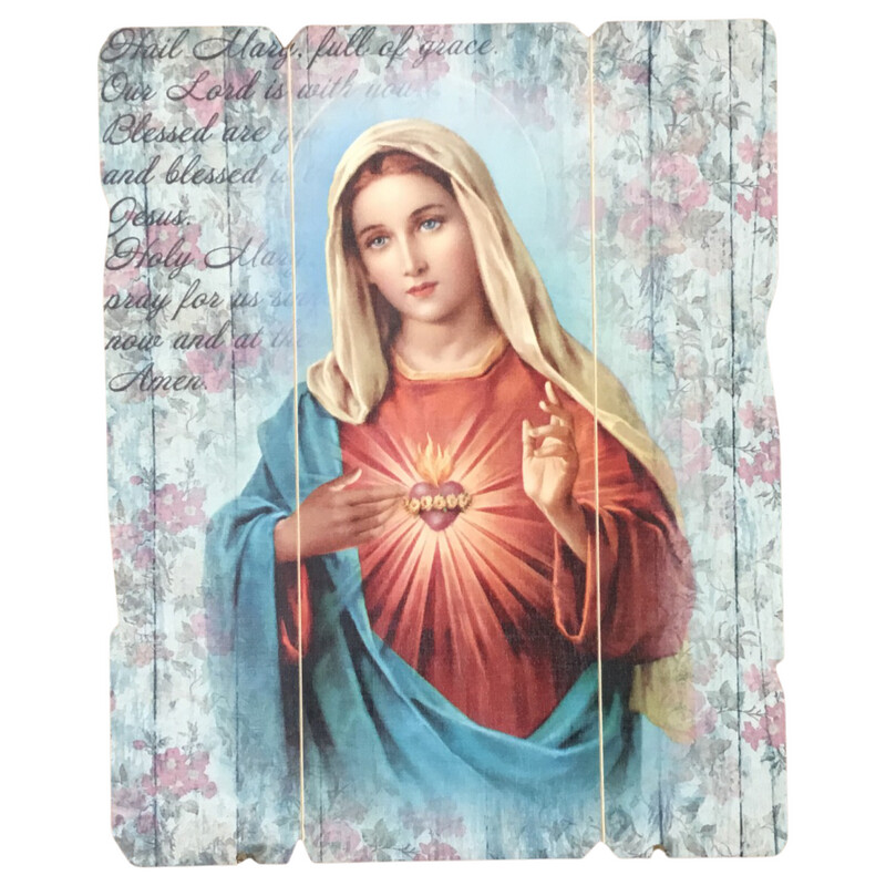 Vintage Saint Plaque
