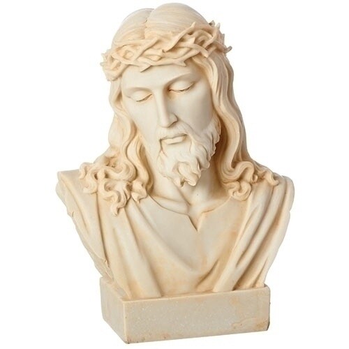 Roman GW Catholic Saints - 8.25&quot; Ivory Jesus Bust