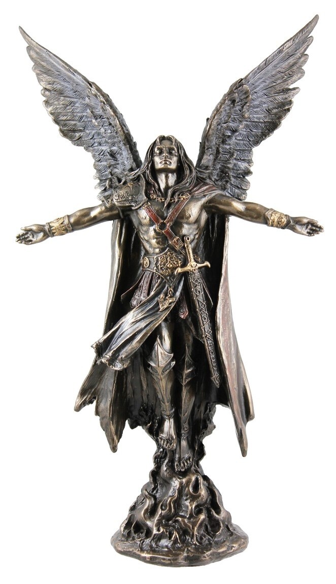 Archangel Uriel Ascending (small) 27cm - Bronze