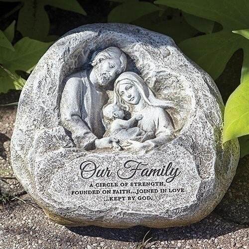 JS 4&quot; HOLY FAM GRDN STONE