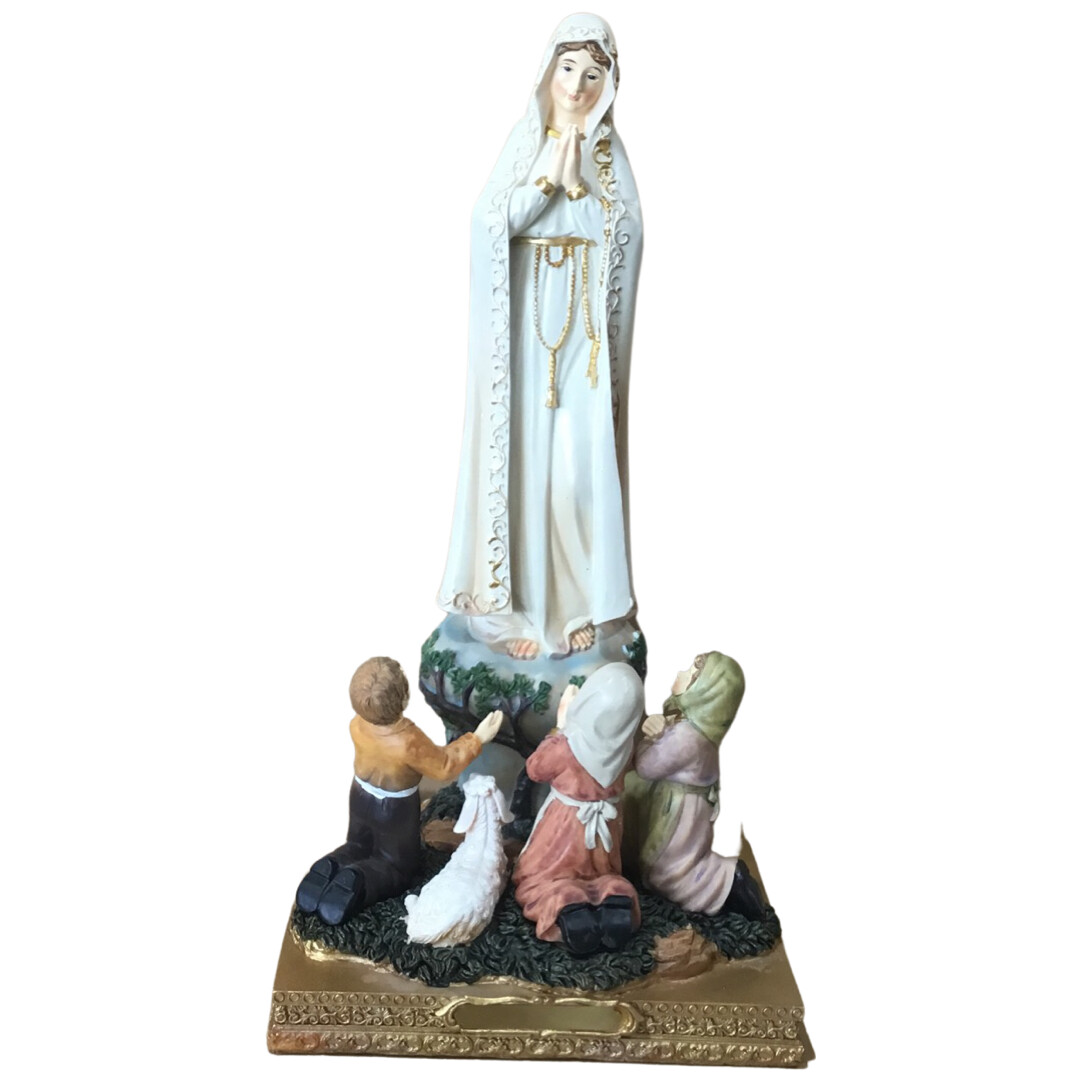 Our Lady of Fatima with children statue