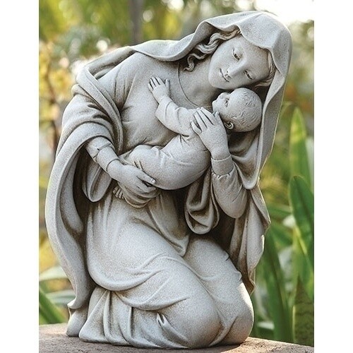 13.5&quot; Kneeling Madonna &amp; Child