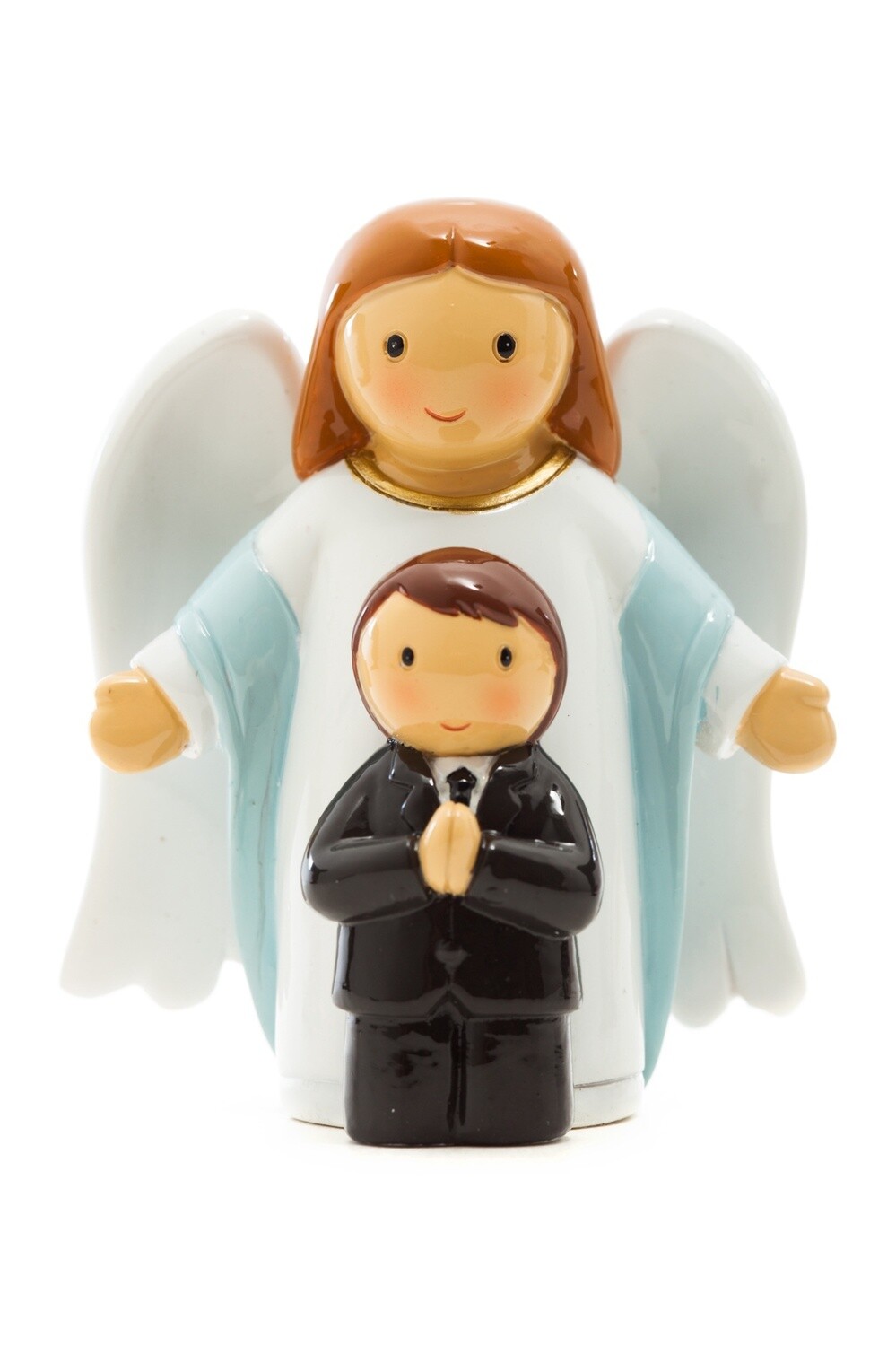 First Communion Angel &amp; Boy Statue (Little Drops)