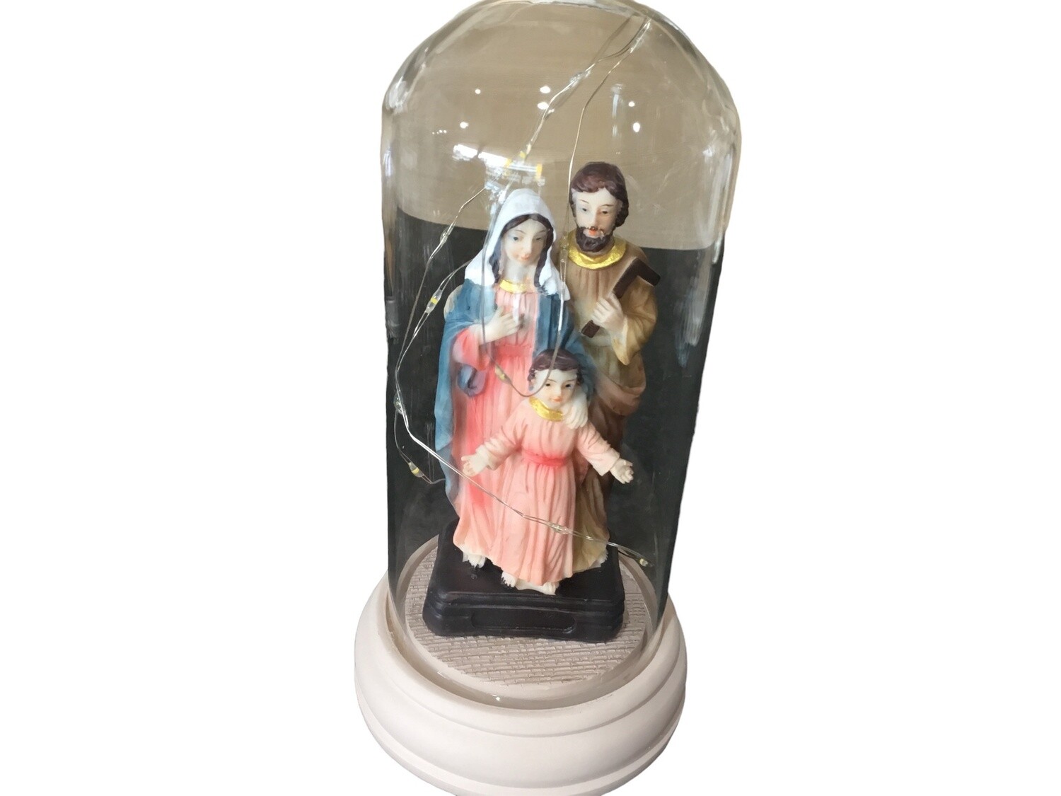 Holy Family Statue (15cm) with Light Cover