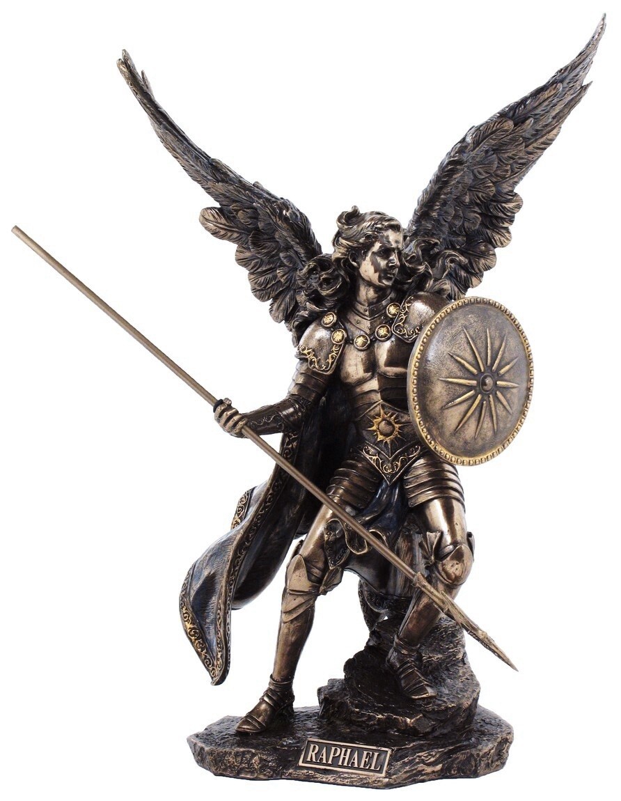 Archangel Raphael 34 cm - Bronze