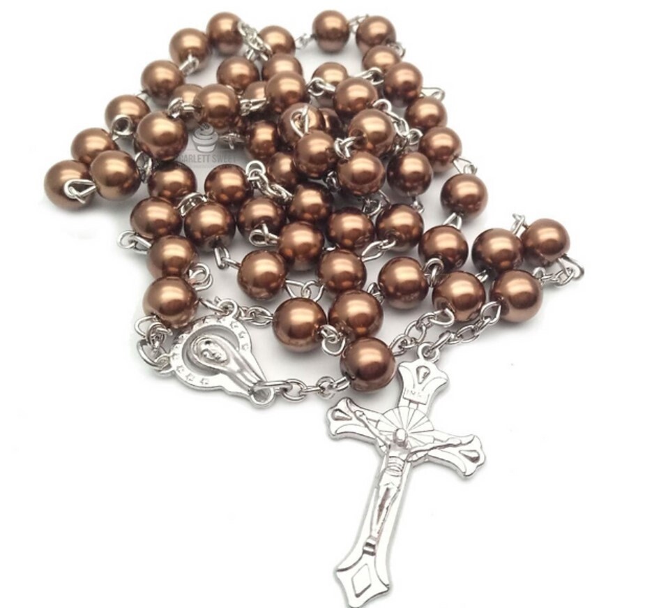 SS - Premium Pearl Rosary 8 mm