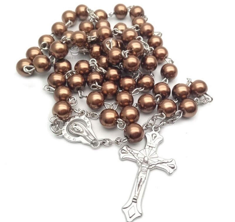 SS - Premium Pearl Rosary 8 mm