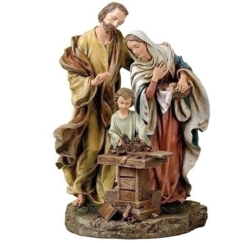 9.5&quot; Holy Family In Carpenter Shop