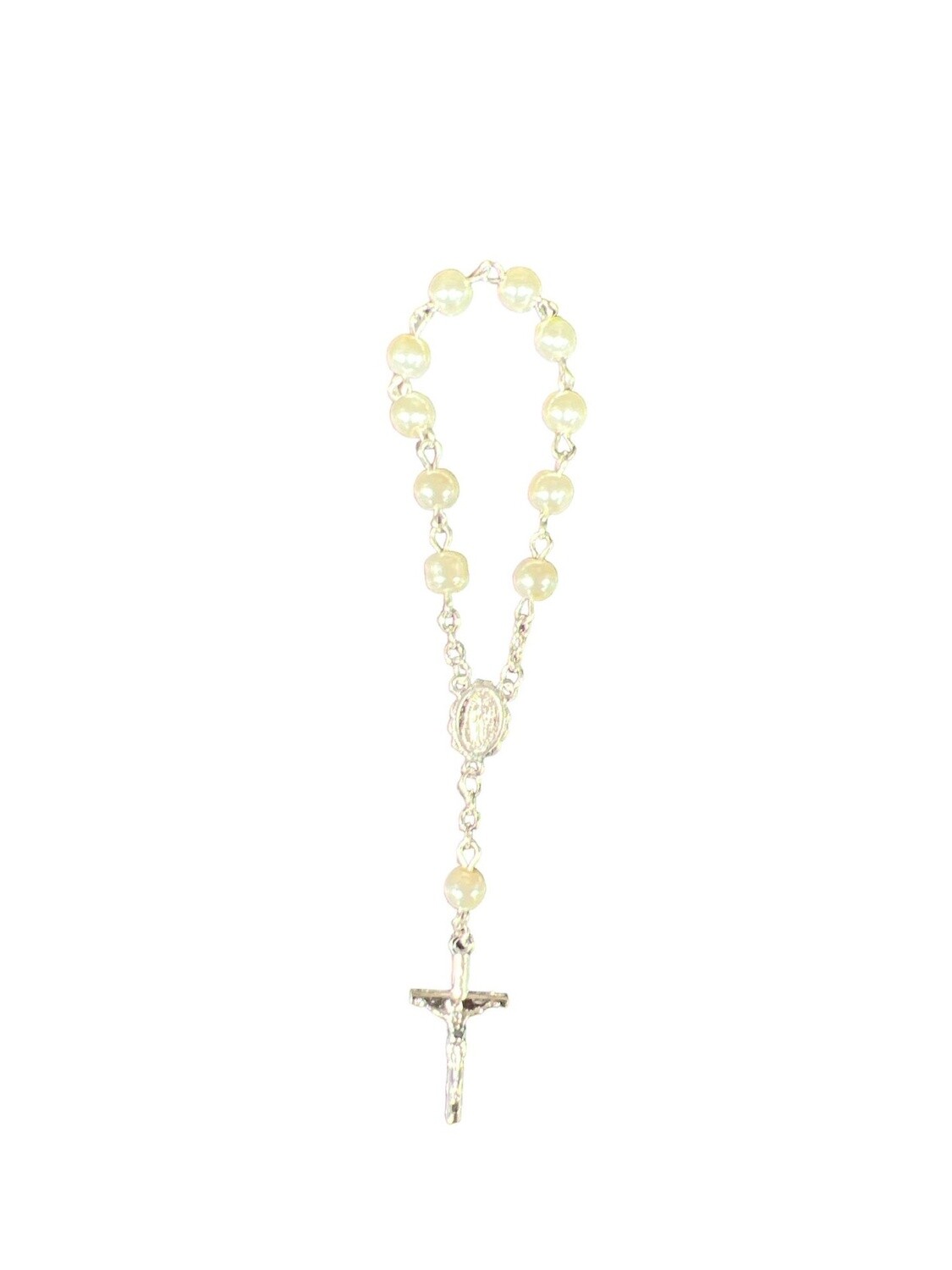 SS Baby 6mm Bracelet Rosary Silver, Colour: Silver