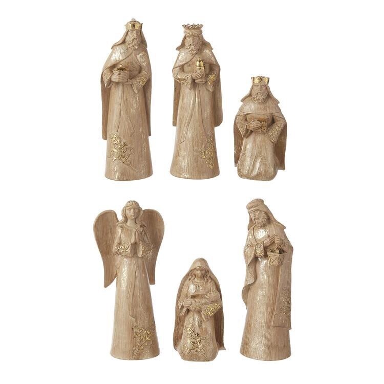 RAZ All Is Calm - 19cm/7.5&quot; Gold Leaf Nativity