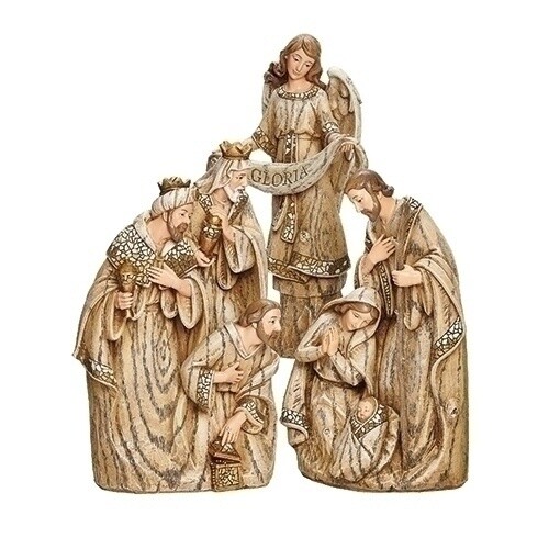 10&quot; Holy Family, Angel &amp; 3 Kings (Set of 3)