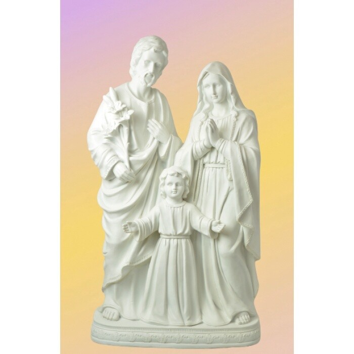 100CM HOLY FAMILY -WHITE