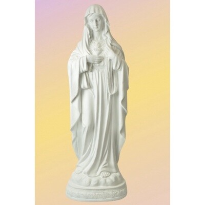 Sacred Heart of Mary - White
