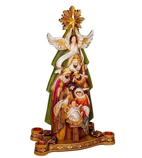 Nativity Under Star Candle Holder