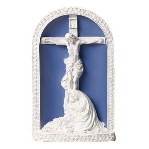 30cm/12&quot; Mary Weeps At Crucifix