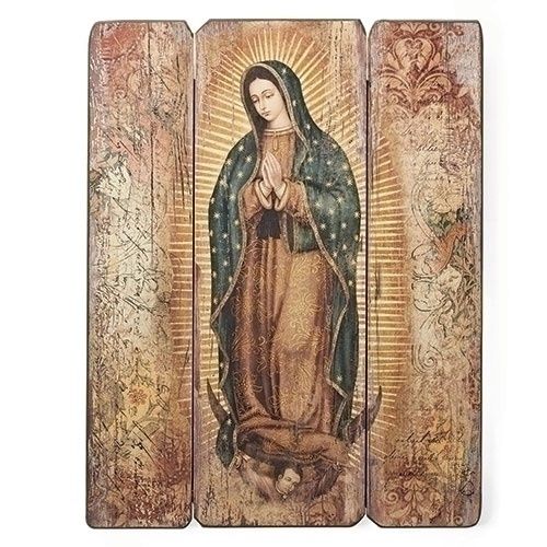 17&quot;H Lady of Guadalupe Plaque