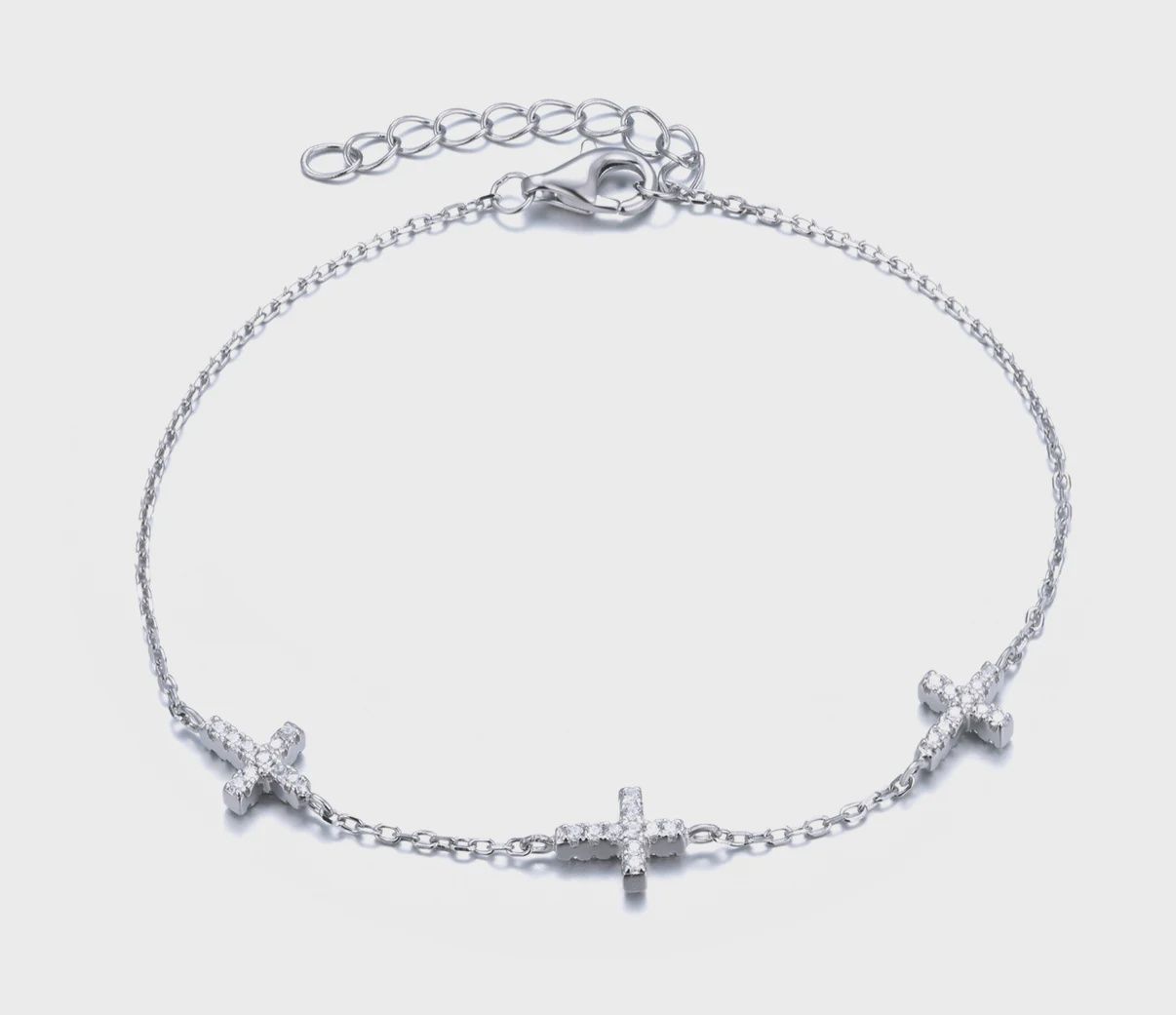 AVE FAITH CROSS BRACELET, Colour: SILVER