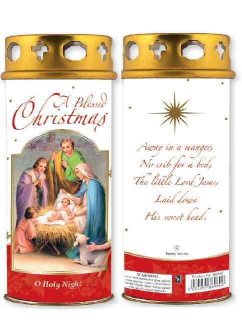 Christmas Candle - Assorted, Style: Blessed Christmas