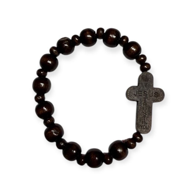 Wood Bracelet with cross