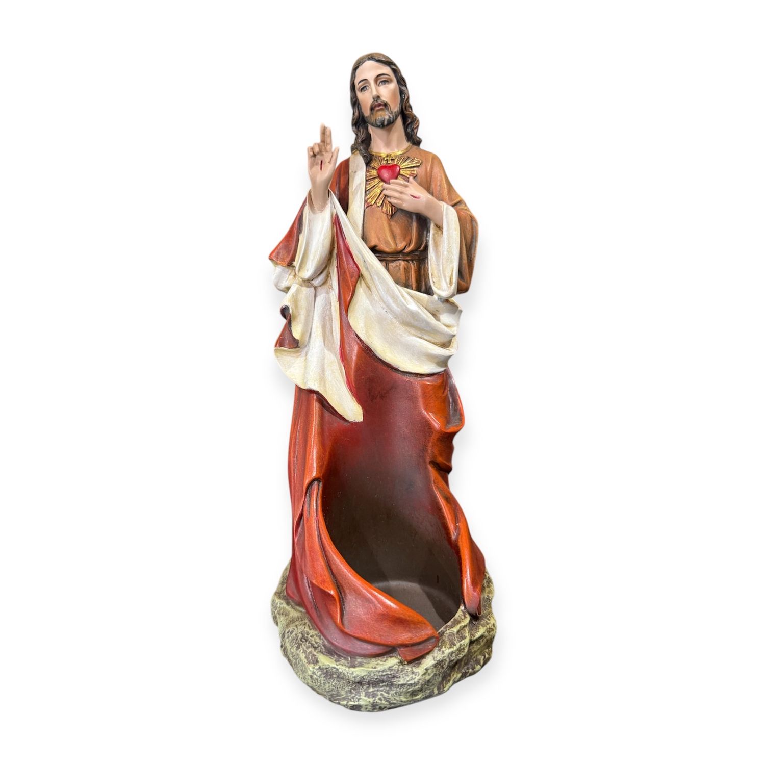 25cm/10&quot; Sacred Heart of Jesus candle holder