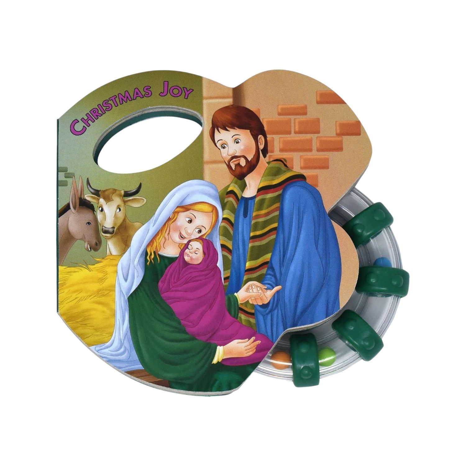 Rattle Board Book - Christmas Joy