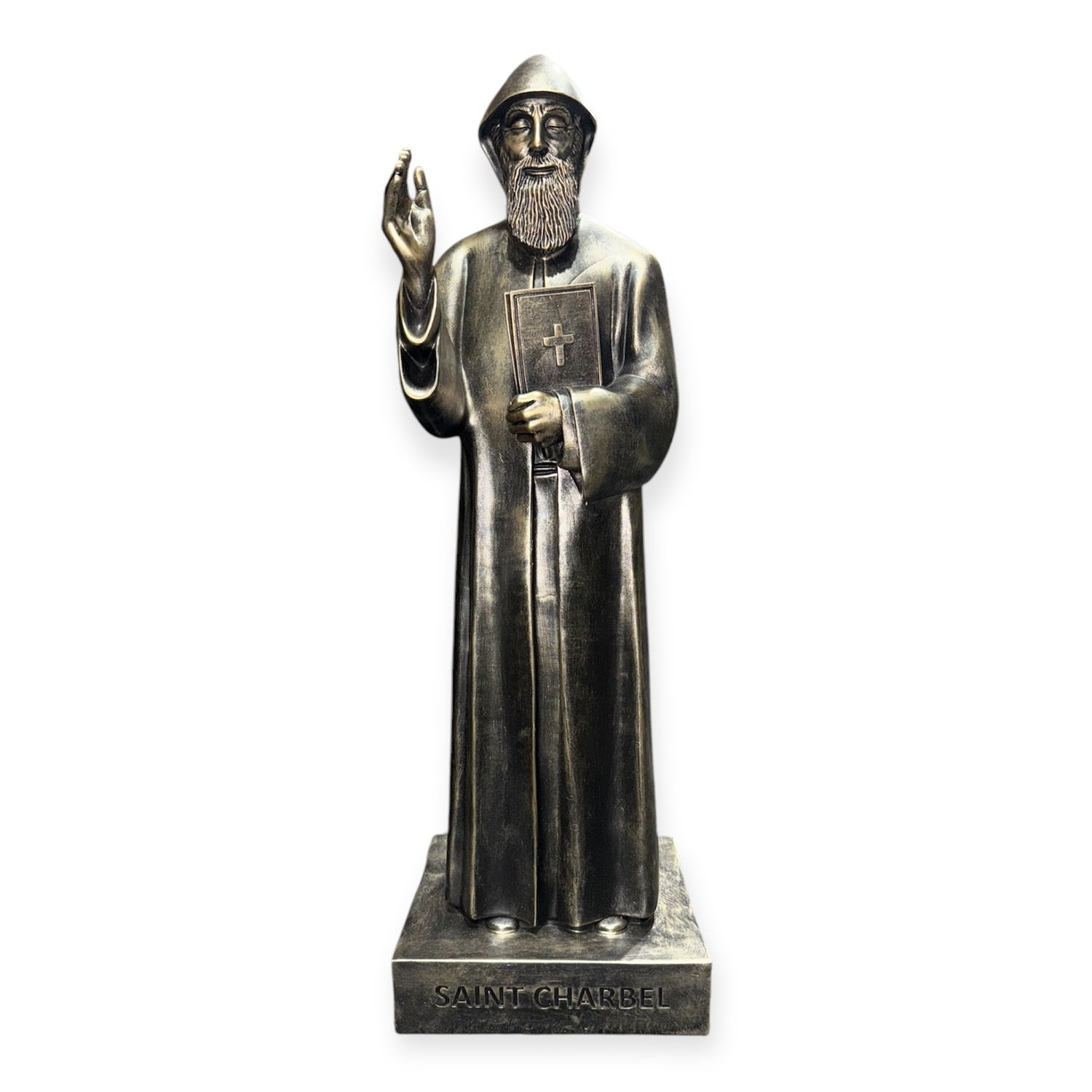 100CM St Charbel Bronze