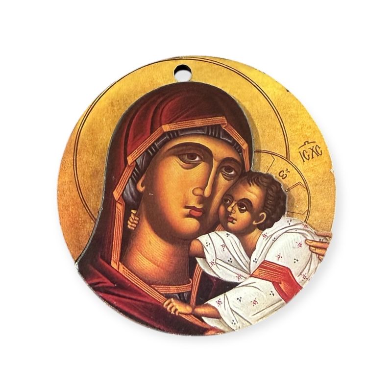 WOODEN SAINT PICTURE Magnet Pendant