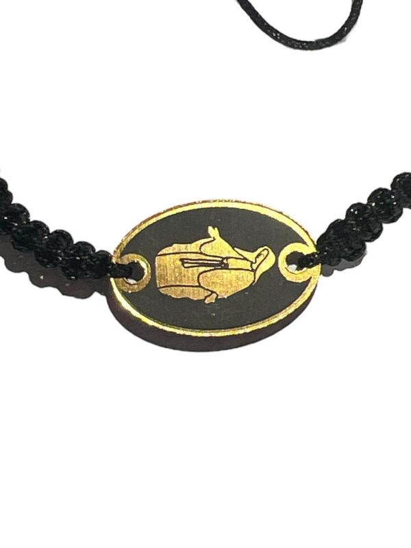 Our Lady Black String Bracelet