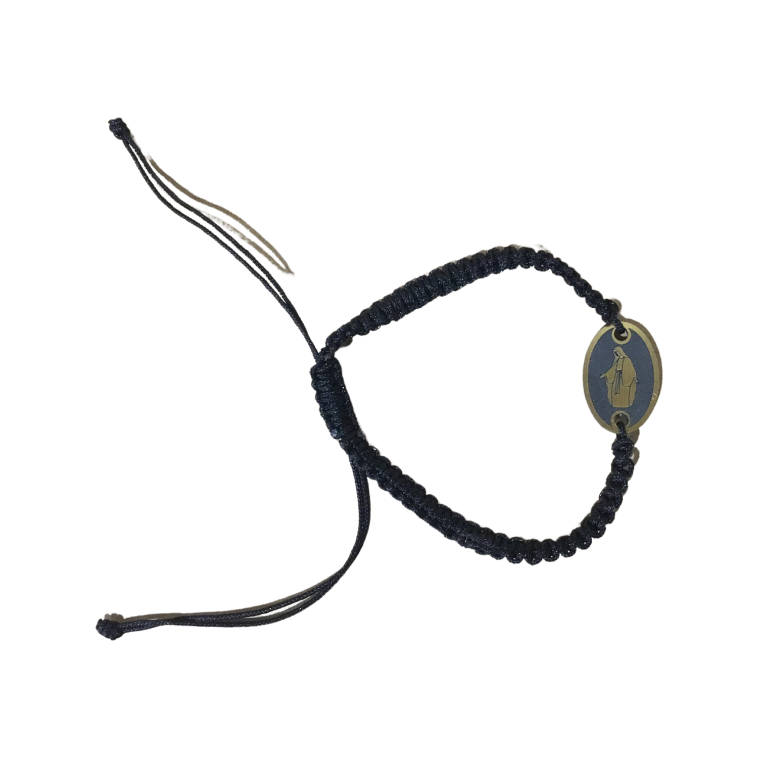 Our Lady Black String Bracelet