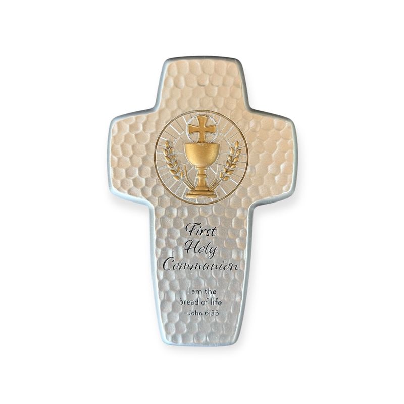 Roman GW First Communion - 18.5cm/7.25&quot; First Communion Wall Cross