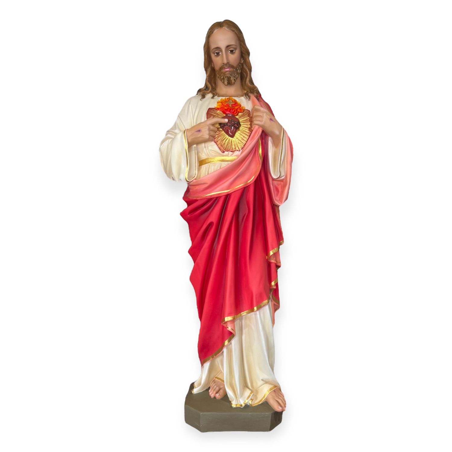 Sacred Heart Jesus Indoor Hand painted 130cm