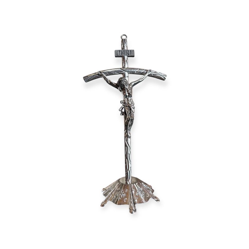 Silver Metal Crucifix 12 x 5.3 x21 cm