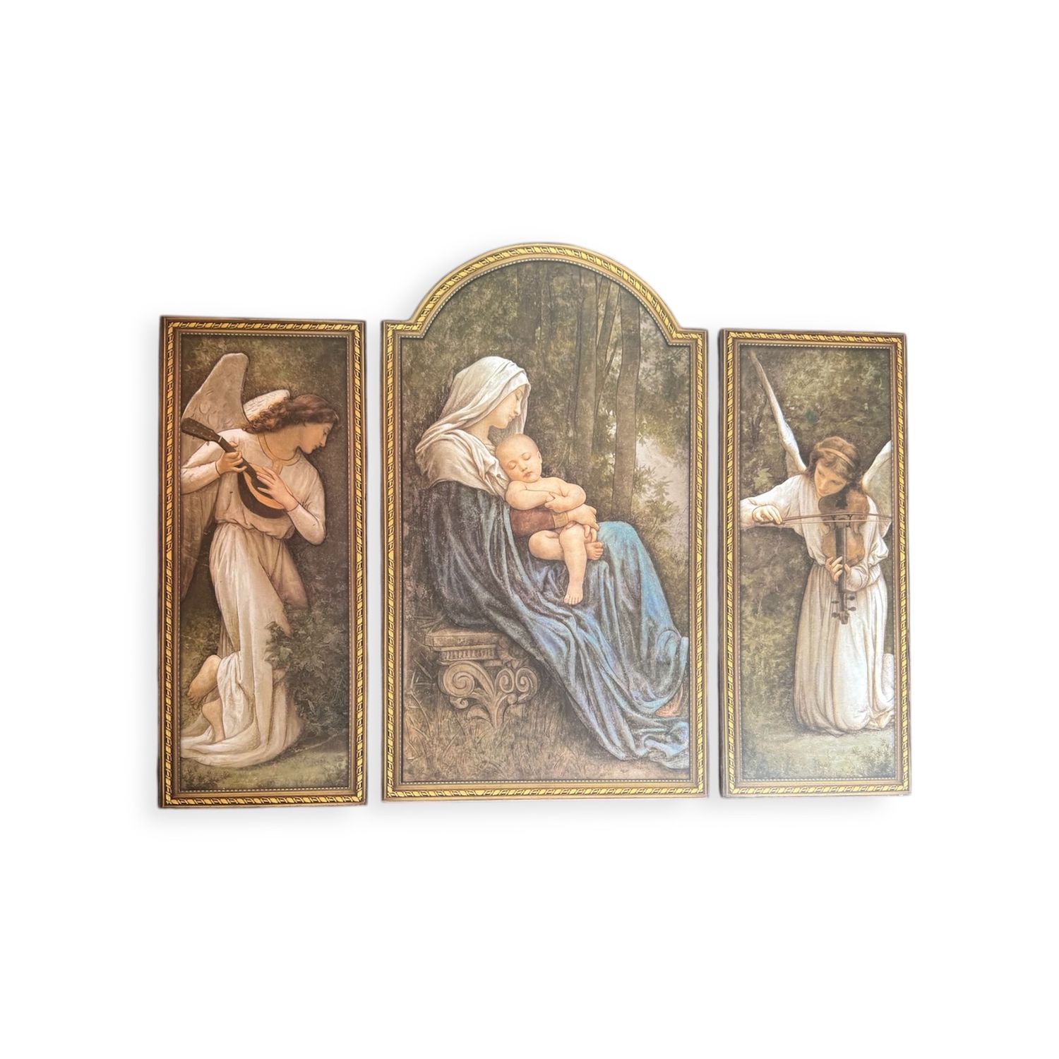 66cm/26&quot; Madonna With Child Triptych