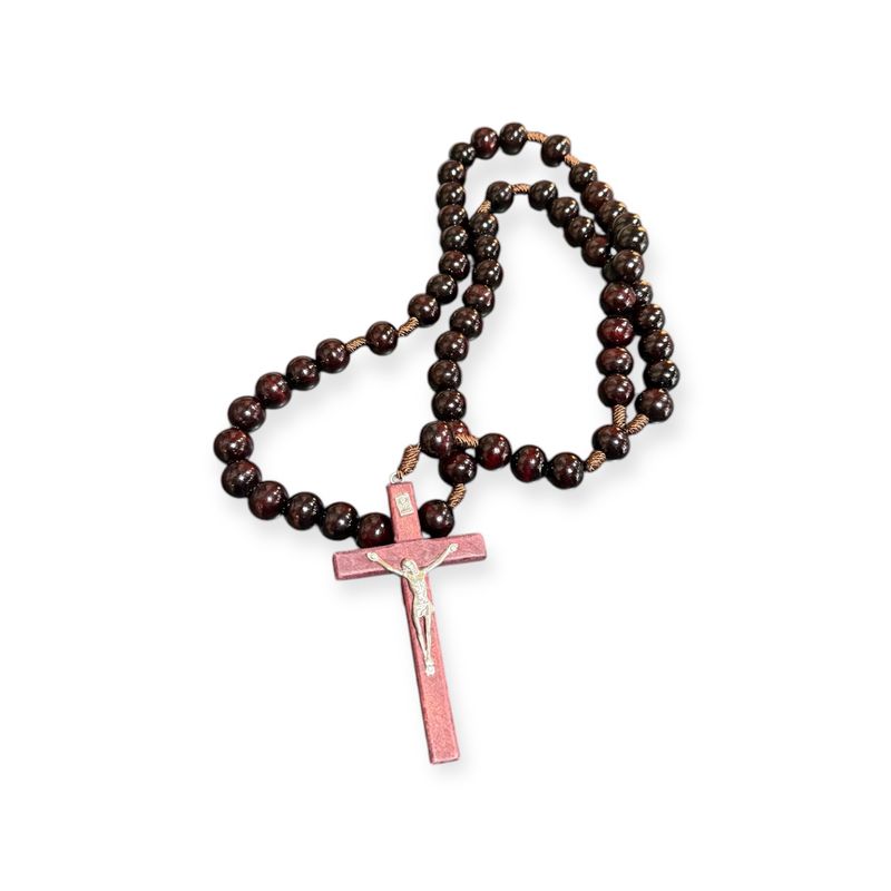 Brown Wall Wooden Rosary