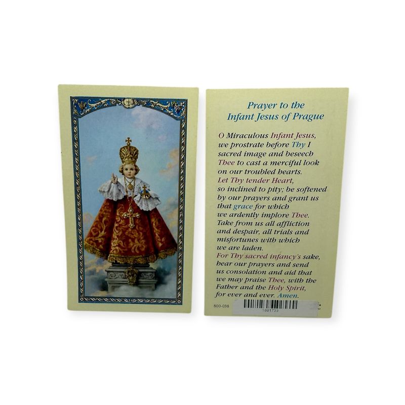 Infant of Prague Card