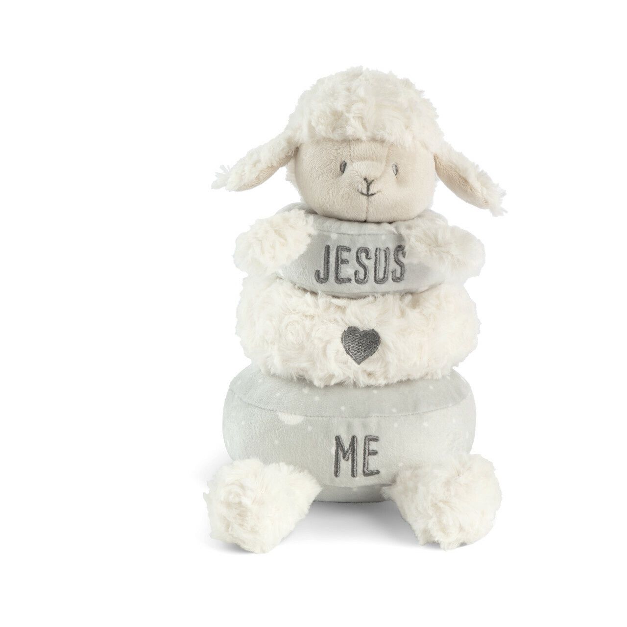 23cm/9&quot; Jesus Loves Me Lamb Stackable Plush
